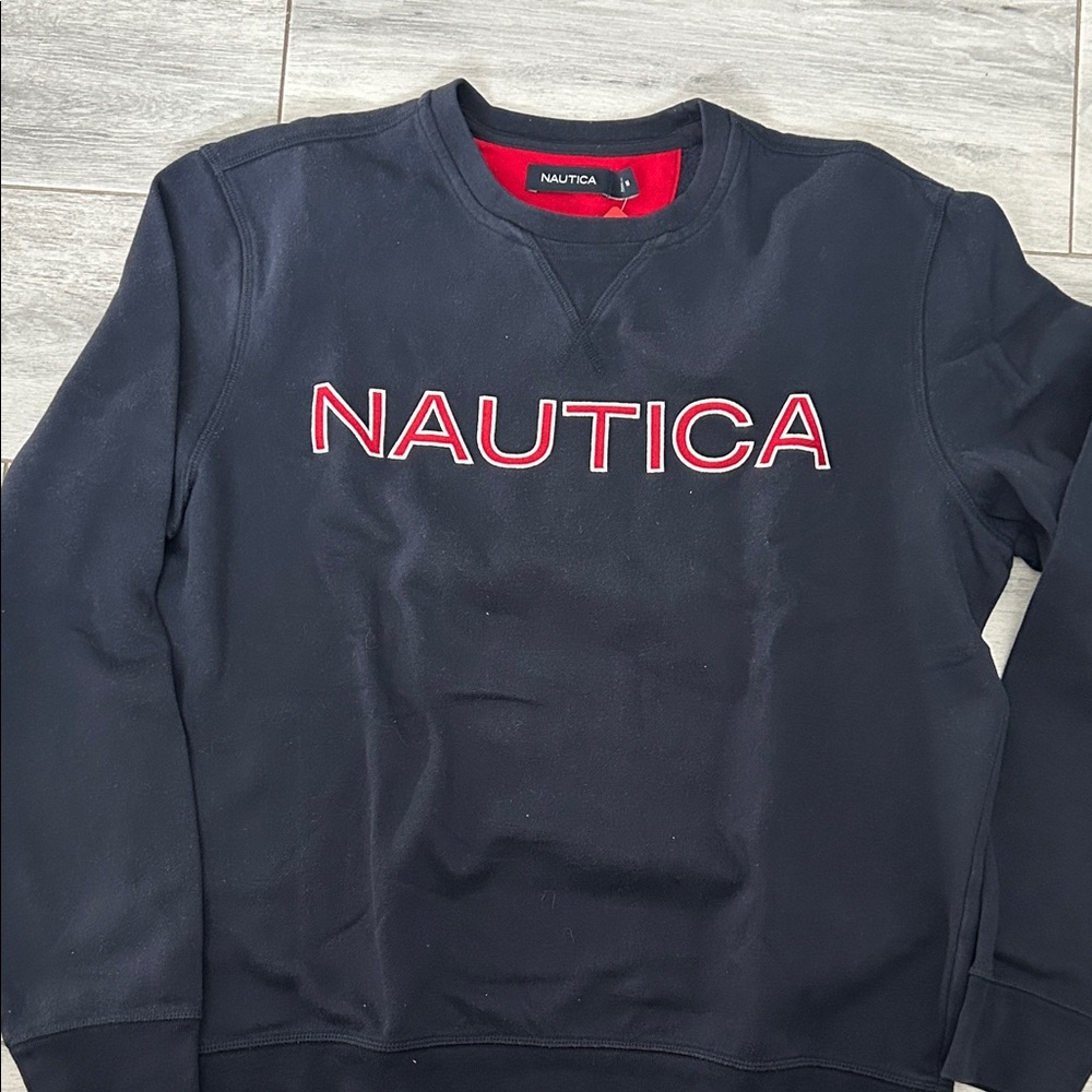 Nautica Men's Navy Crewneck Sweater